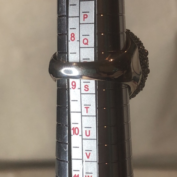 MICHAEL DAWKINS Starry Night Sterling Silver Mother of Pearl Doublet Ring 8-3/4 - Picture 13 of 14